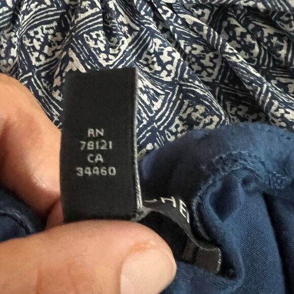 Eileen Fisher Long Sleeve Blue Tunic Blouse Casual  Sz small - Picture 14 of 15